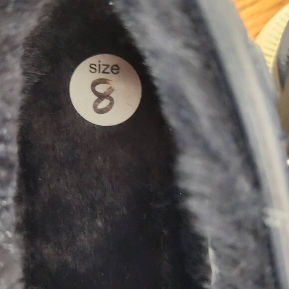 Sperry Women's Navy Float Boat Shoes with Faux Fur Lining Size 8 NWOT - Picture 8 of 9